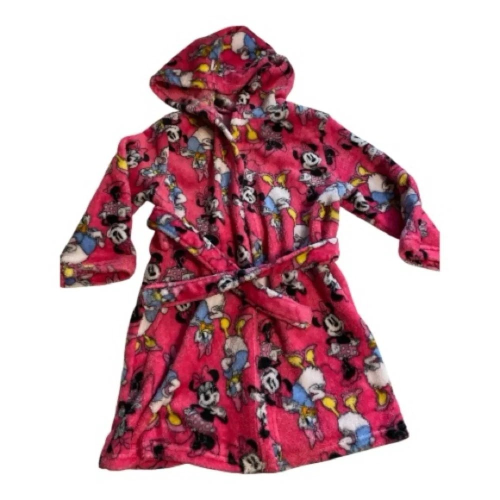 Disney jr Kids Pink Disney Characters  Robe size  4